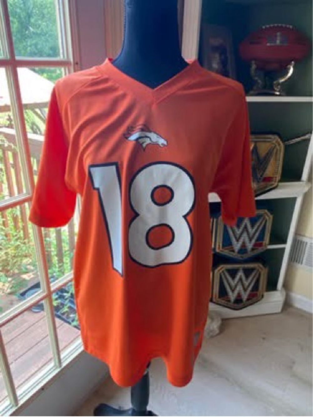 NFL Denver Broncos Peyton Manning #18 Orange Youth XL